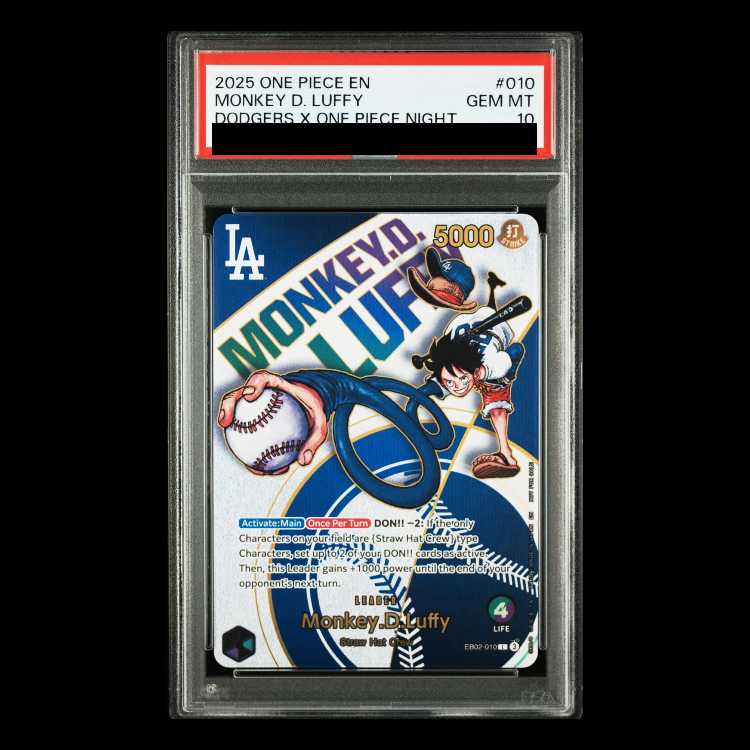 モンキー・D・ルフィ　EB02-010 L PSA10 PSA 10 Monkey D Luffy EB02-010 Parallel Anime 25th