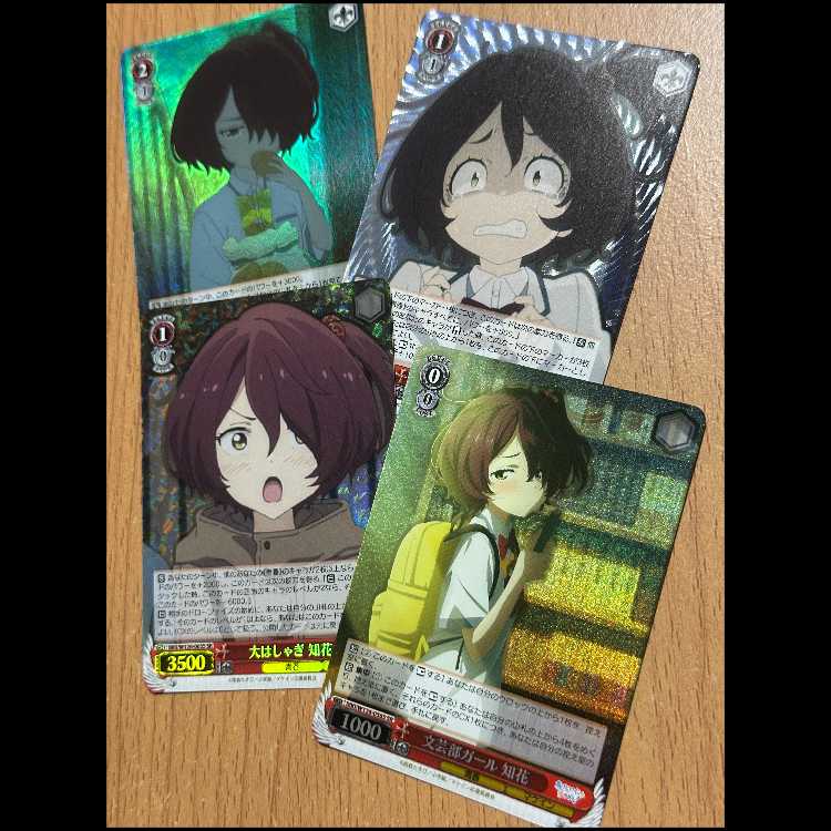 SR4種セット！文芸部ガール 知花,大はしゃぎ 知花,怯える知花,励ます知花