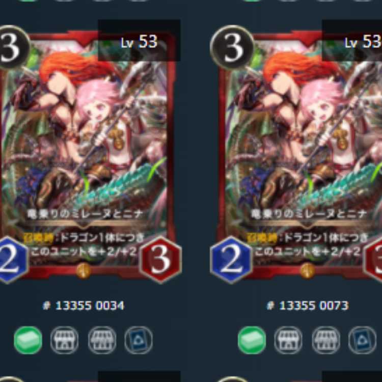 竜乗りのミレーヌとニナ 2枚