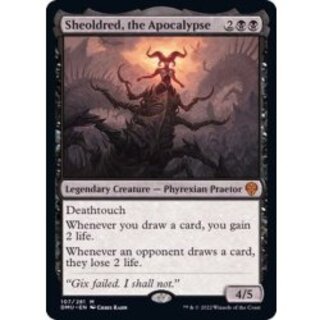 黙示録、シェオルドレッド 日本語 プロモマーク 4枚 黙示録、シェオルドレッド (Sheoldred, the Apocalypse