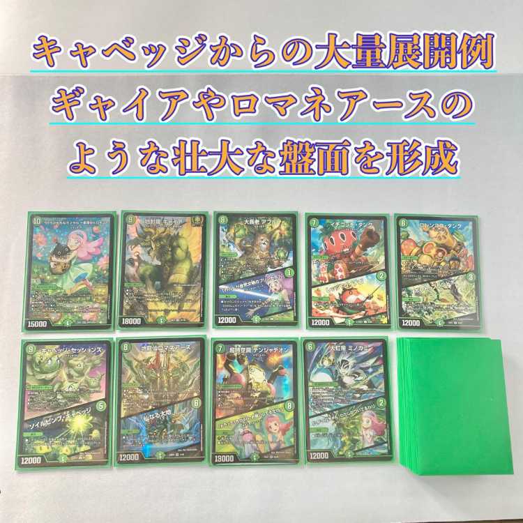 本格構築【キャベッジグランセクト】デッキ＆2重スリーブ 《 大