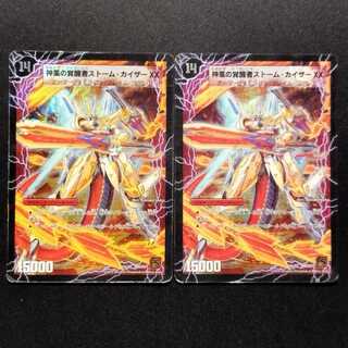 Used Duel Masters Kamikaze Invigorationist Storm Kaiser XX/Storm Storm XX of Time and Space Early 2-card set