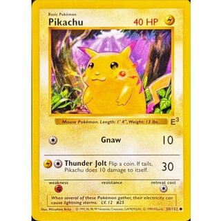 未使用美品 ポケモンカード ピチュー Pichu 英語版 ホロ キラ ポケカ ピチュー（Pichu） ポケモンカードe 114/128 キラ ホロ