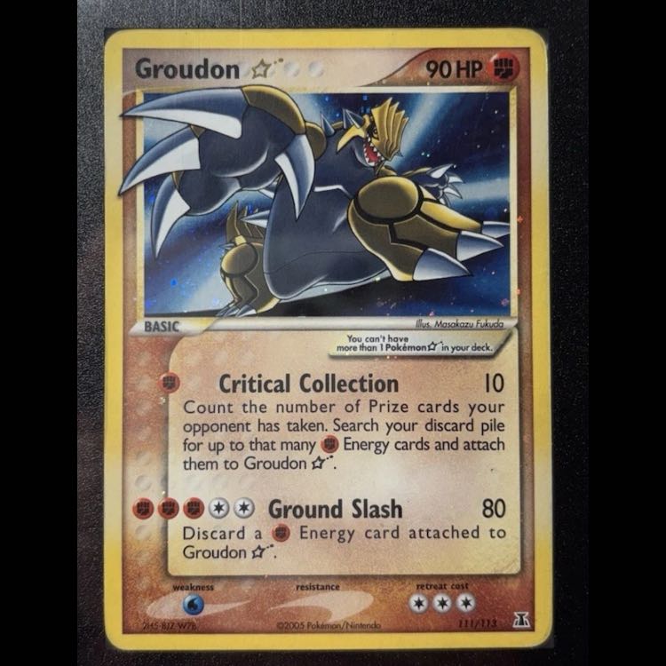 ポケモンカード　グラードン ゴールドスター 英語版 gold star グラードン ゴールドスター 英語版 Groudon gold star ポケモンカード