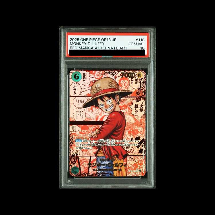 PSA10】モンキー・D・ルフィ(パラレル)(レッドスーパーパラレル