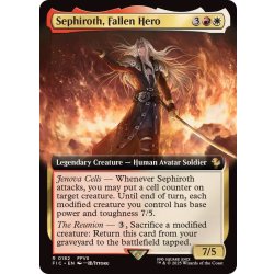 [EX+](FOIL)(Full Art) Sephiroth, Fallen Hero [English