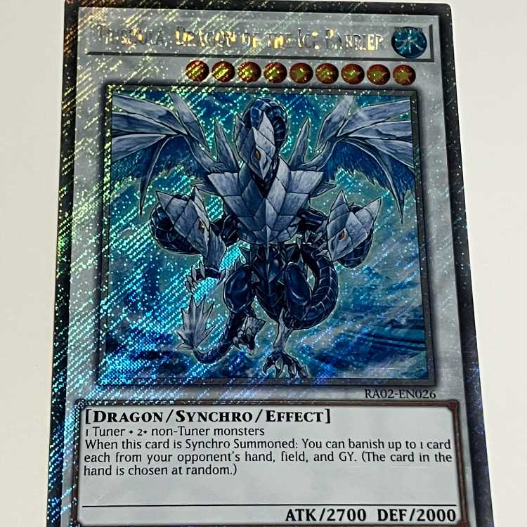 氷結界の龍 トリシューラ　英語版　EU版　プラチナムシークレットレア