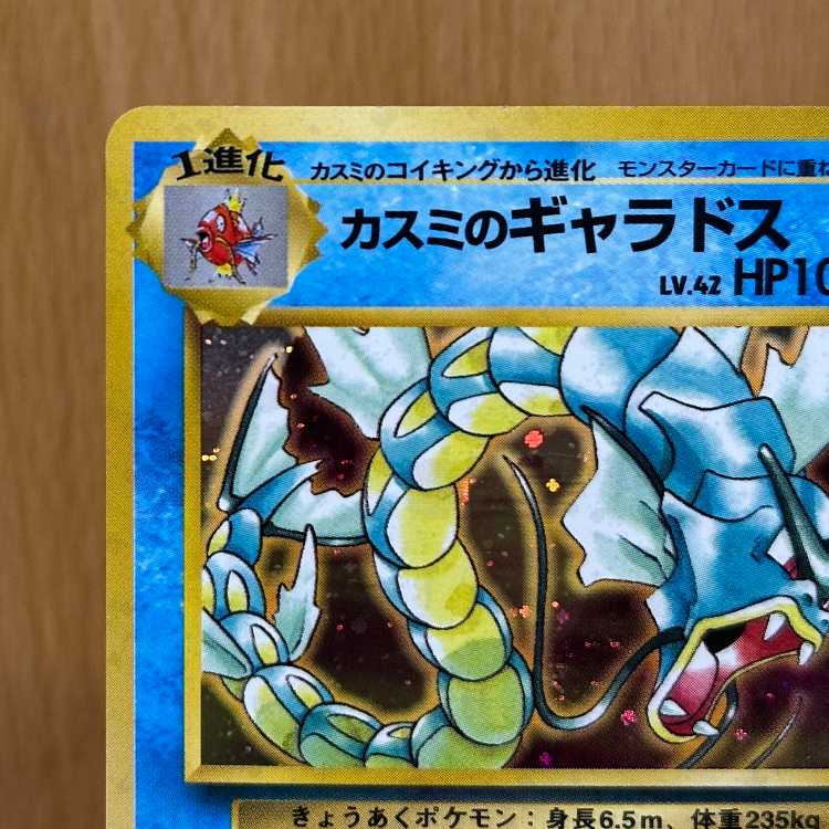 Kasumi's Gyarados LV.42 No.130 star mark star holo pokemon card game pokemon card game old back