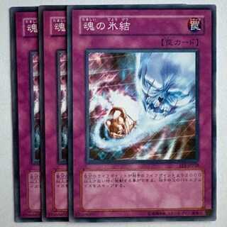 魂の氷結 EE1-JP258 ノーマル 3枚セット 遊戯王 トレカ道