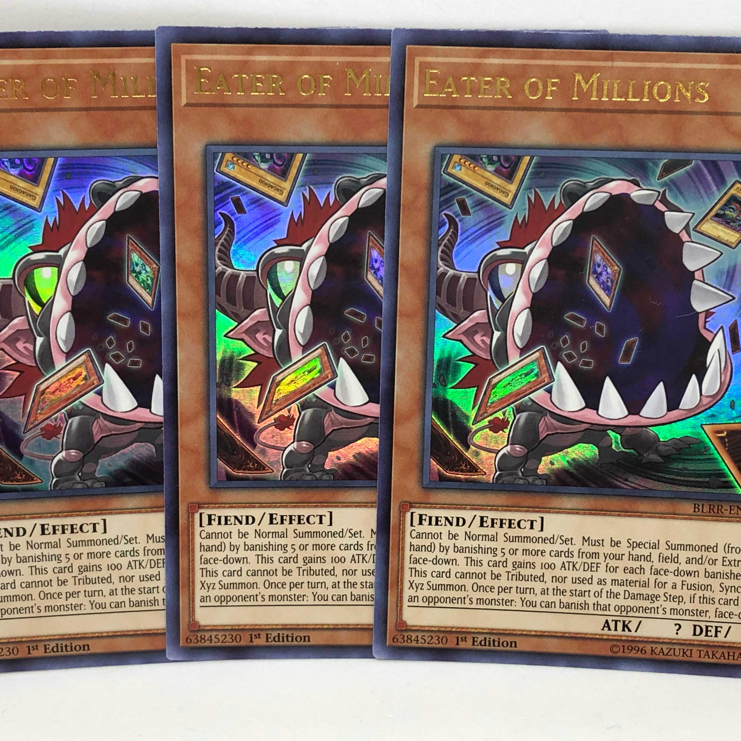 遊戯王 英語 百万喰らいのグラットン 3枚 1st BLRR ウルトラ