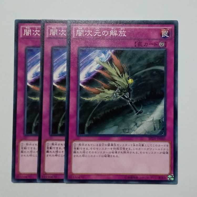 闇次元の解放 ノーマル (3枚セット) SPDS-JP045 遊戯王 トレカ道