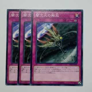 闇次元の解放 ノーマル (3枚セット) SPDS-JP045 遊戯王 トレカ道