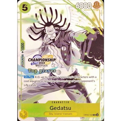 [Condition A-] Gedatsu (English / B&W / Top Player / CS2024 / illust:kankurou) [R] {OP05-102}