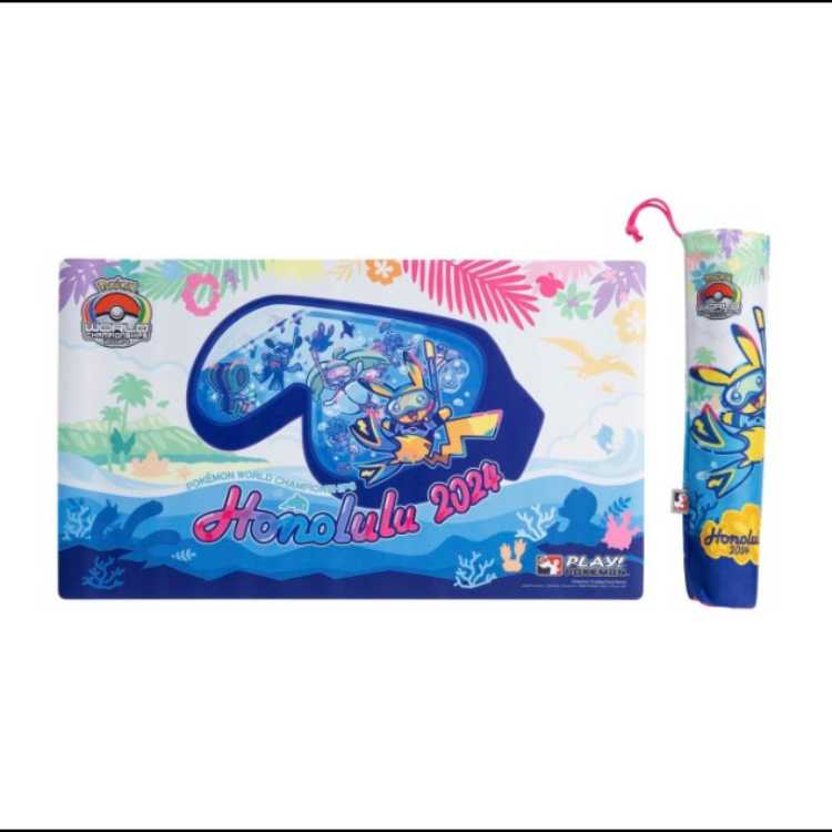 ポケモンカードゲーム ラバープレイマット 海外版 WCS2024 ホノルル ピカチュウ