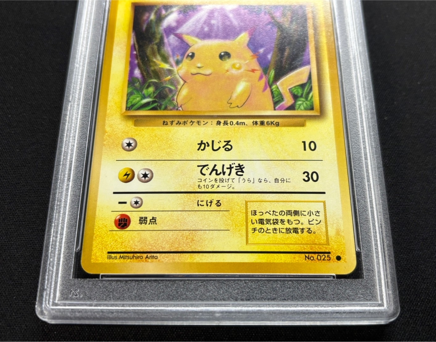 〔PSA10鑑定済〕ピカチュウLV.12(マークあり)【-】{旧裏}