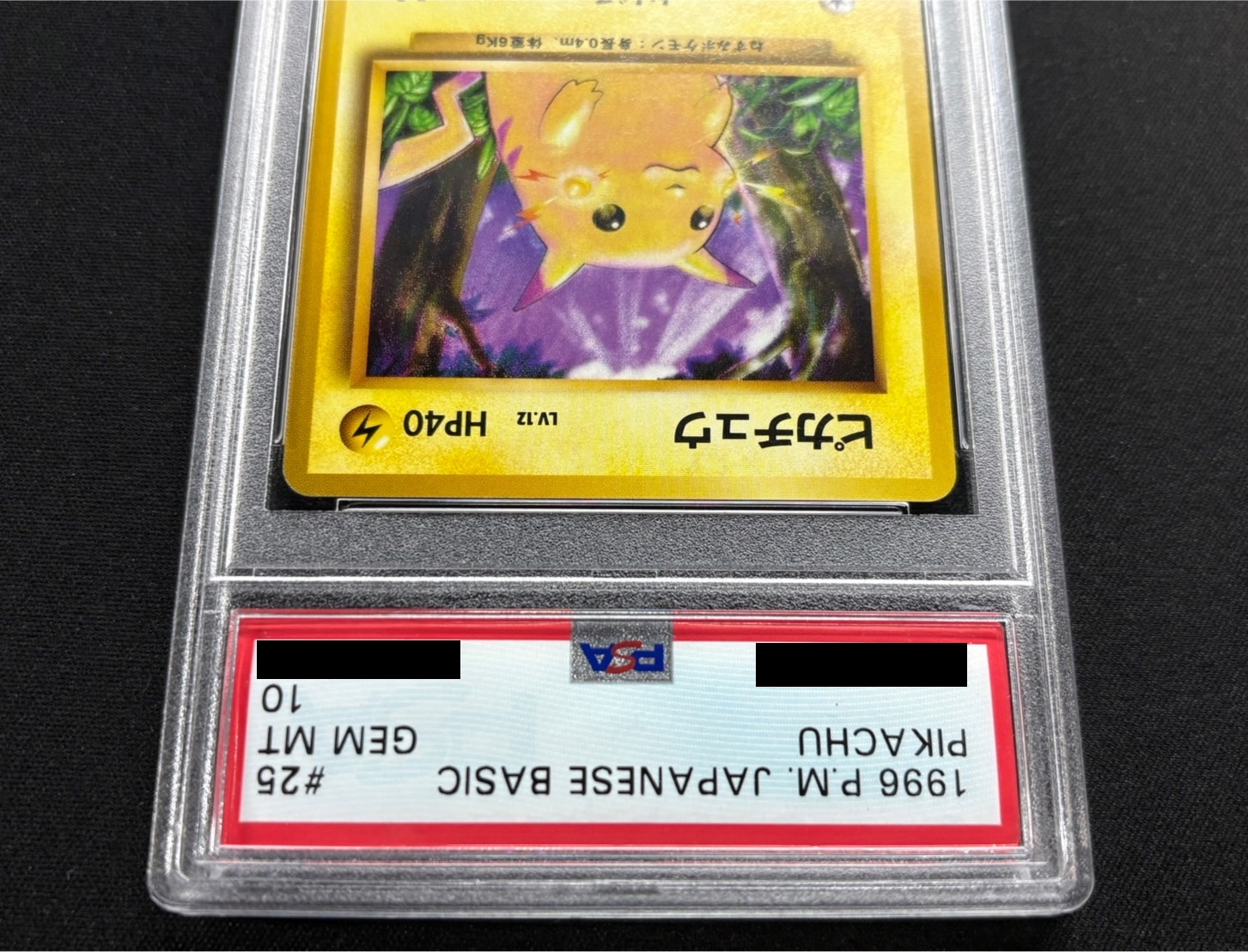 〔PSA10鑑定済〕ピカチュウLV.12(マークあり)【-】{旧裏}