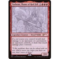 [EX+](FOIL)(678)朱地洞の族長、トーブラン/Torbran, Thane of Red Fell《英語》【SLD】