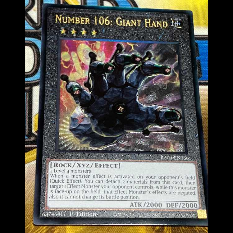 Number 106: Giant Hand English edition EU edition Relief 1枚