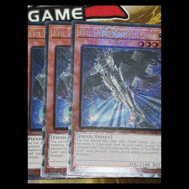 E-HERO アダスター・ゴールド　英語版　EU版　コレクターズレア3枚