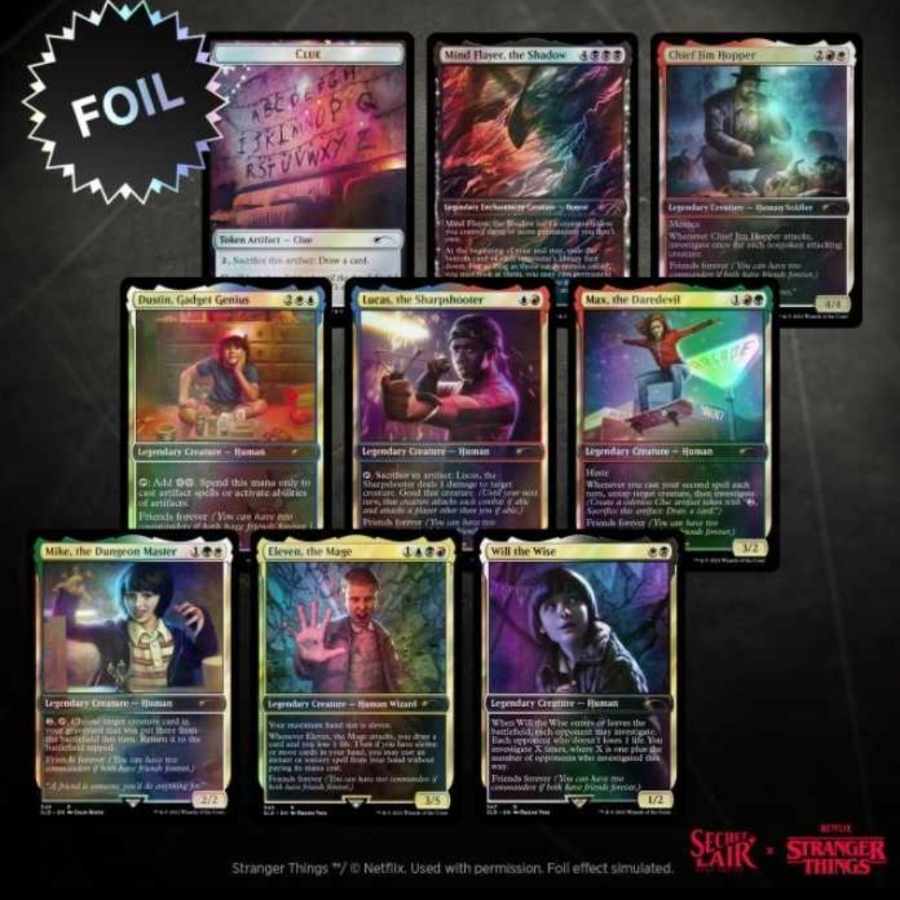 新品　MTG secret lair Secret Lair x Stranger Things　限定商品　シークレットレイヤー　FOIL　海外ドラマ
