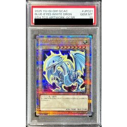 [PSA10 certified] Blue-Eyes White Dragon (4 facing left / aura) [Quarter Century Secret] {QCAC-JP021} 1枚