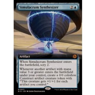 [EX+](FOIL)(フルアート)身代わり合成機/Simulacrum Synthesizer《英語》【BIG】 1枚