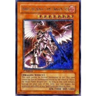 〔状態A-〕☆旧アジア☆ホルスの黒炎竜LV8【レリーフ】{SOD-AE008}《コレクター向け》 1枚