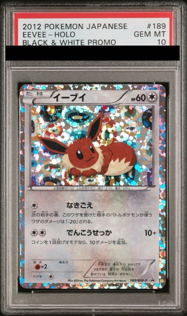 [PSA10] Eevee (Collection File) PROMO 189/BW-P 1枚