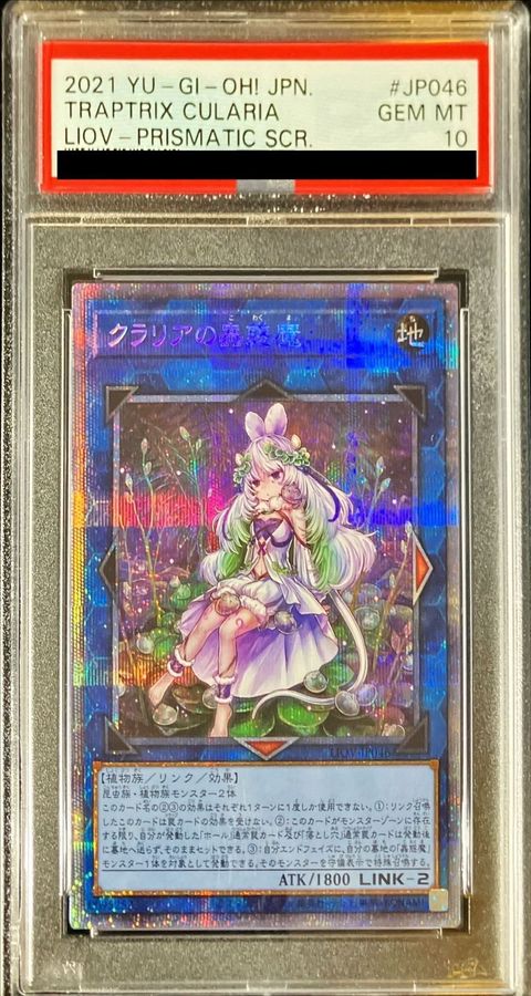 〔PSA10鑑定済〕クラリアの蟲惑魔【プリズマティックシークレット】{LIOV-JP046}《リンク》 1枚