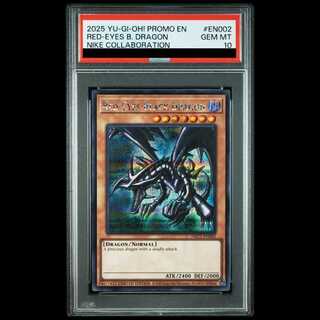 PSA10] Red-Eyes Black Dragon (English Version/Nike Logo) [Secret] {NKC1-EN002} 1枚
