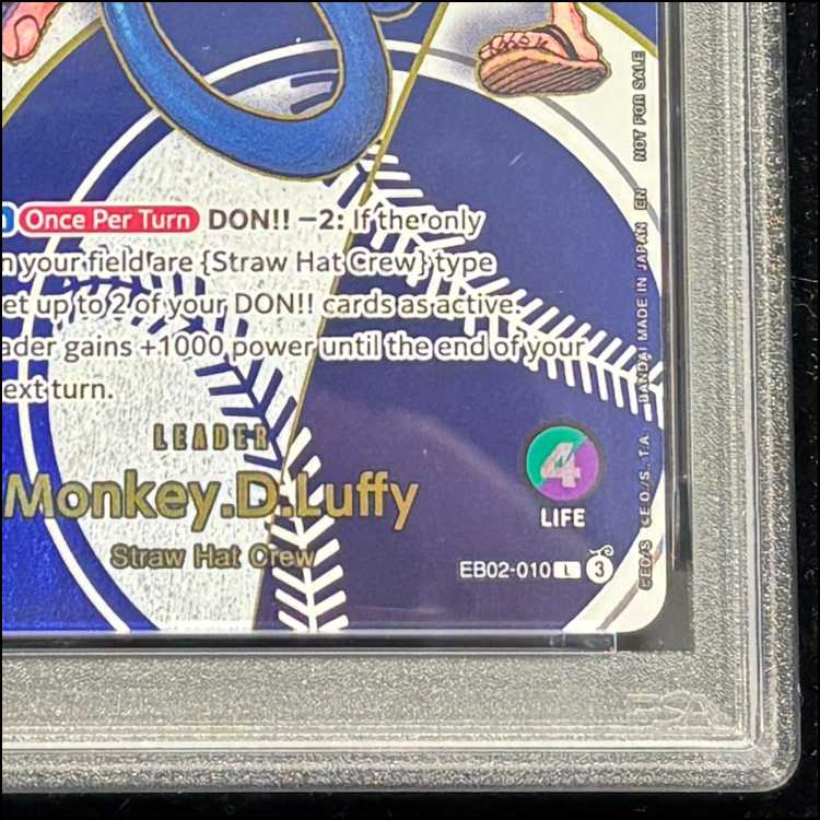【PSA10】モンキー・D・ルフィ(英語版/ドジャース) PROMO EB02-010 1枚
