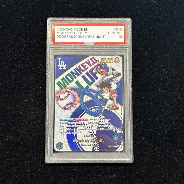 PSA10] Monkey D. Luffy (English Version / Dodgers) PROMO EB02-010 1枚