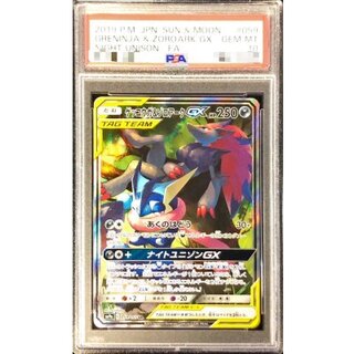〔PSA10鑑定済〕ゲッコウガ＆ゾロアークGX(SA)【SR】{059/055} 1枚