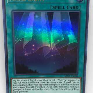 遊戯王 英語 終幕の光 1st SAST ウルトラ ワルキューレ