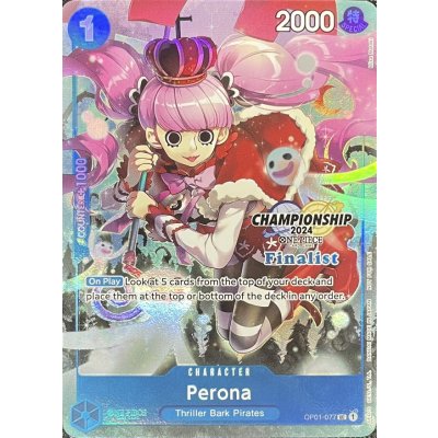 ペローナ(英語版/カラー/Finalist/CS2024/illust:Misa Matoki)【UC】{OP01-077} 1