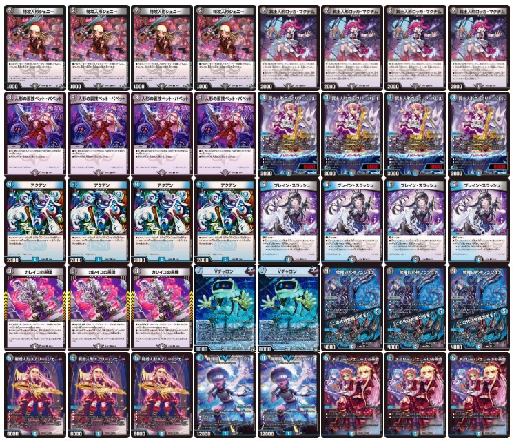 Blue-Black Death Puppet [ver1.0] {40 cards} [ Deck for sale 1枚