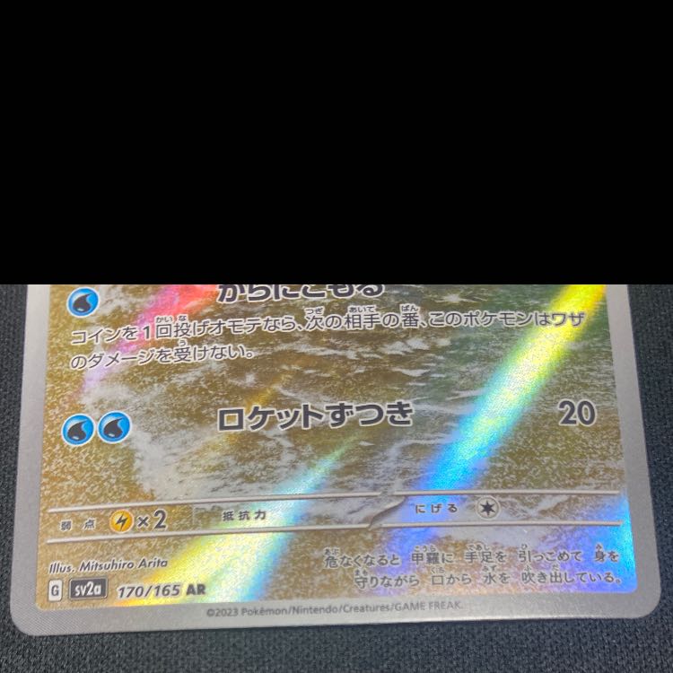 ゼニガメ AR 170/165 1枚