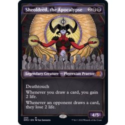[EX](ショーケース枠)黙示録、シェオルドレッド/Sheoldred, the Apocalypse《英語》【DMU】 1枚