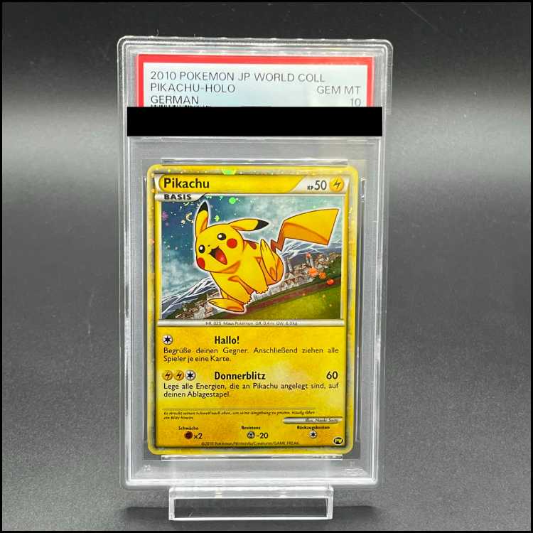 PSA10] Pikachu PIKACHU WORLD/Doitsu Word/Naoki Saito Promo 1枚