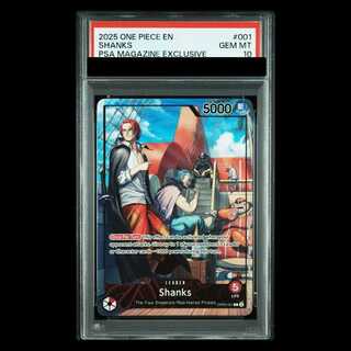 【PSA10】 シャンクス 《英語版》 (illust:SENNSU) [L] {OP09-001} 1枚