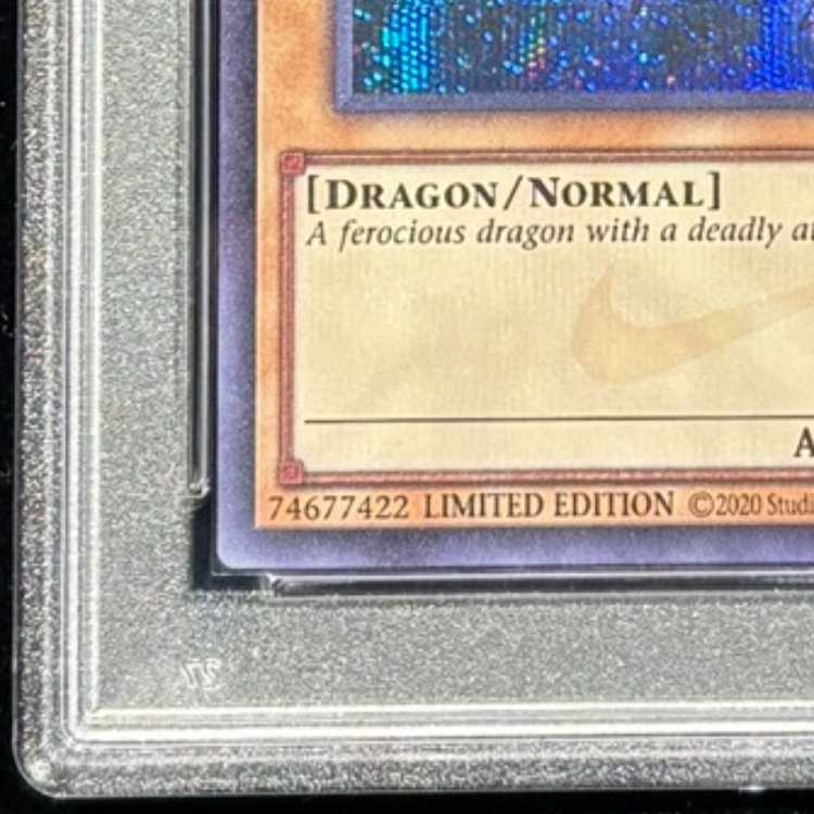 【PSA10】真紅眼の黒竜 (英語版/ナイキロゴ) [シークレット] {NKC1-EN002} 1枚