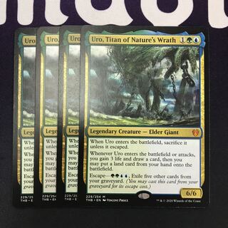 自然の怒りのタイタン、ウーロ 英語版 4枚 状態NM−程度