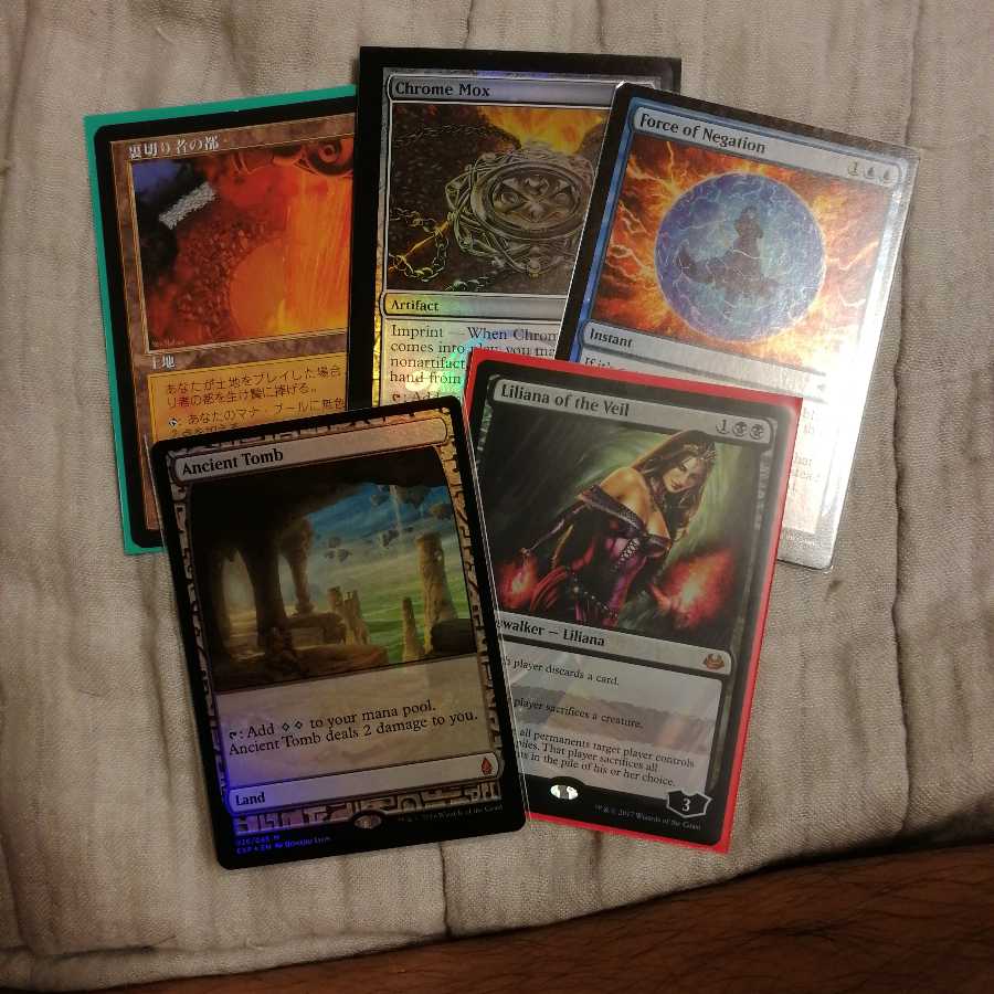 ヴェールのリリアナ金属モックス否定の力古えの墳墓裏切り者の都　FOIL