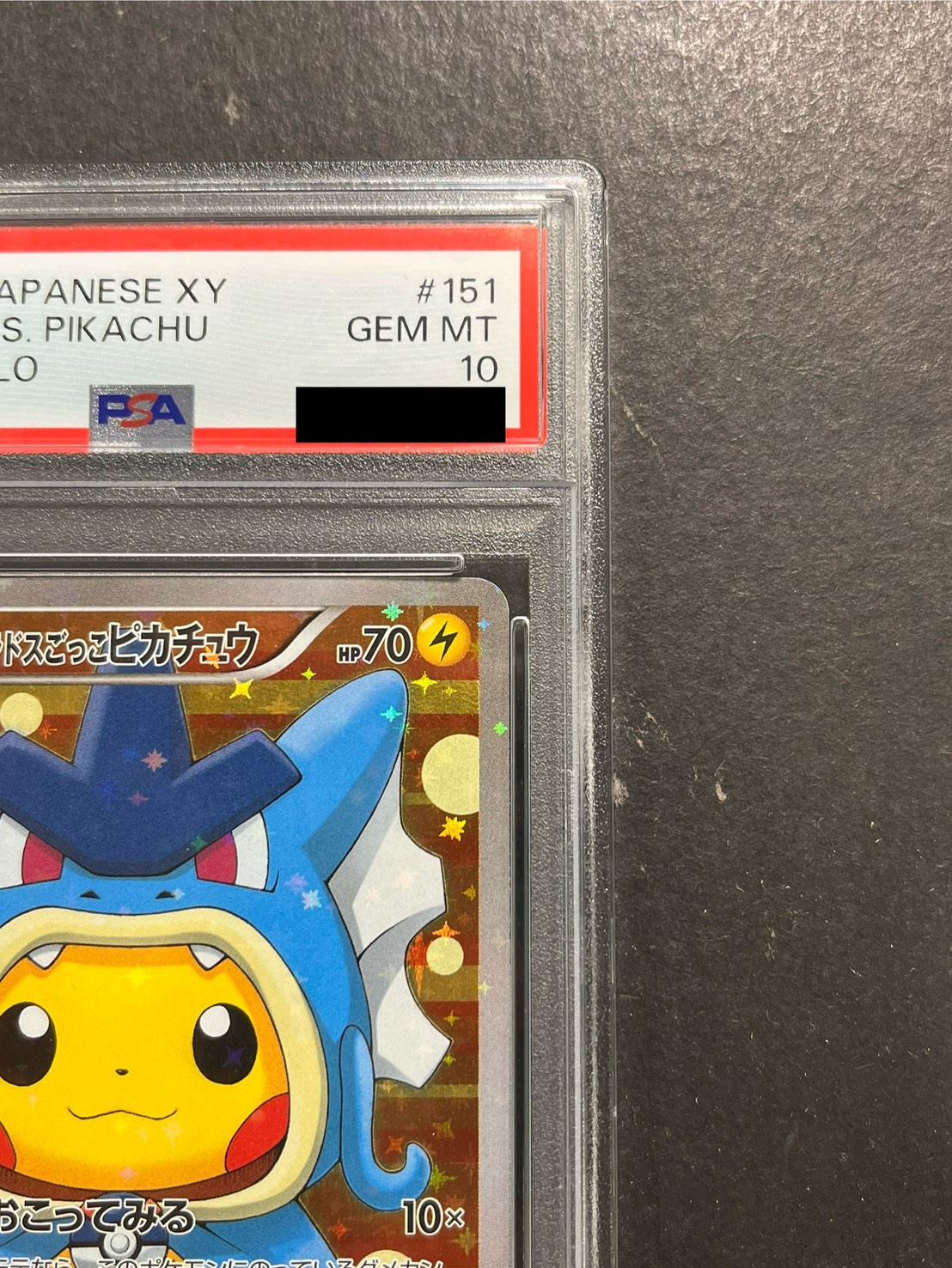〔PSA10鑑定済〕ギャラドスごっこピカチュウ【P】{151/XY-P} 1枚