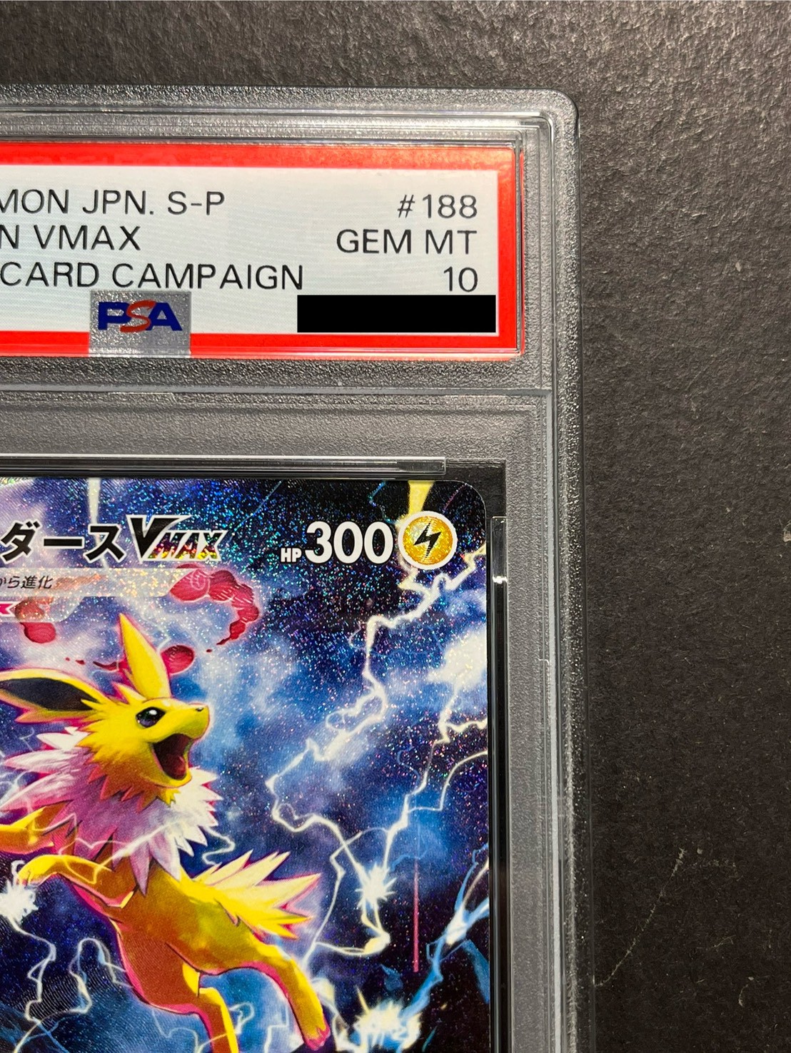 〔PSA10鑑定済〕サンダースVMAX(SA仕様)【P】{188/S-P} 1枚