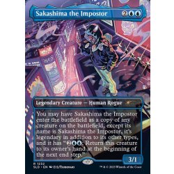 (FOIL)(1232)騙り者、逆嶋/Sakashima the Impostor《英語》【SLD】 1枚
