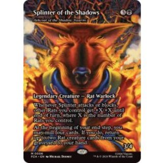 (FOIL)(フルアート)数多の影のスプリンター/Splinter of the Shadows　//　影の群れの灰毛/Ashcoat of the Shadow Swarm《英語》【PZA】 1枚