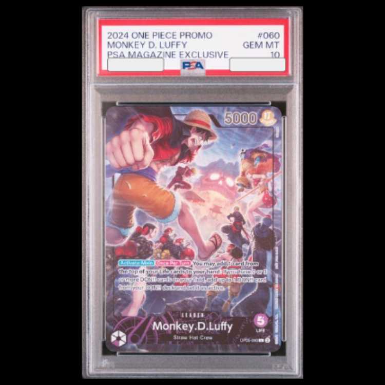 【PSA10】 モンキー・D・ルフィ[英語版] illust:tatsuya OP05-060 1枚