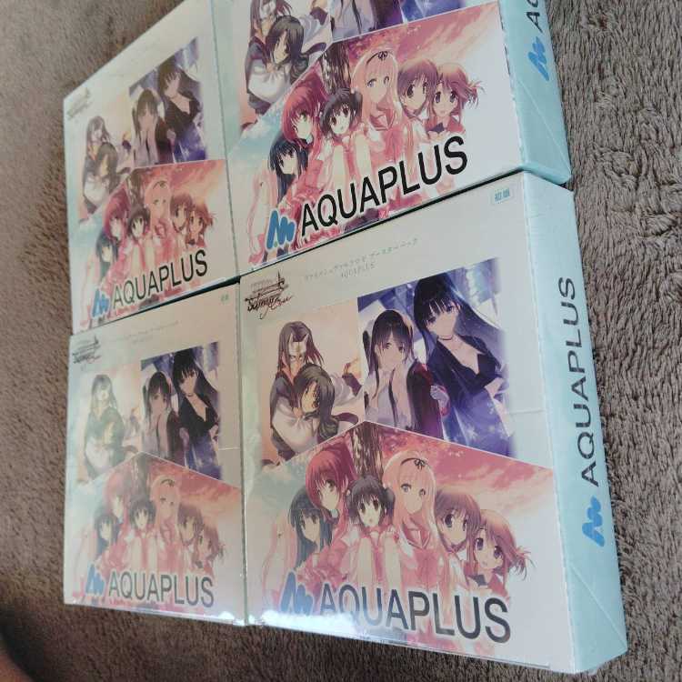 ヴァイスシュヴァルツロゼ ブースターパック AQUAPLUS 4BOX 新品未開封シュリンク付き　ToHeart2　うたわれるもの　WHITEALBUM2  4BOX