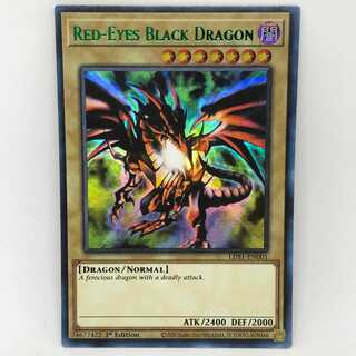 遊戯王 英語 真紅眼の黒竜 1st LDS1 グリーンレア 緑レア レッドアイズ